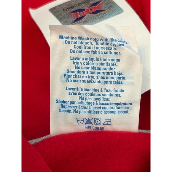 DC Defenders Hoodie Large Red Port & Company XFL Football Sports Performance NWT - Picture 9 of 10